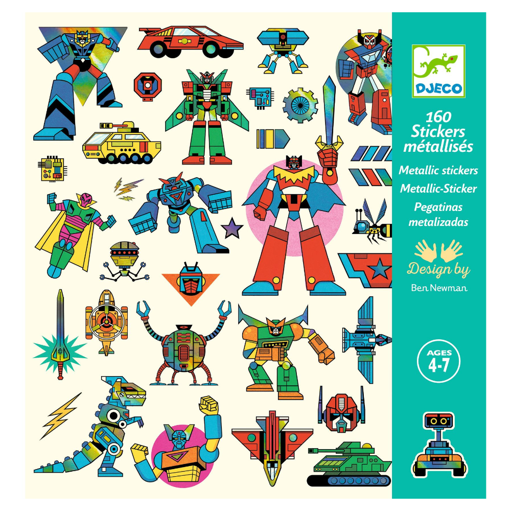 DJECO Kleepsud "Robotid"