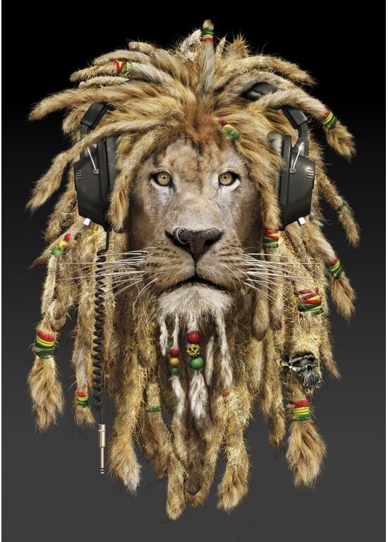 3D Postkaart "Mässumeelne lõvi"