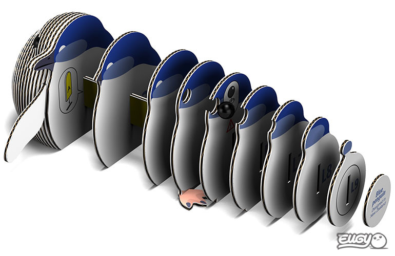 EUGY 3D mudel "Pingviin"