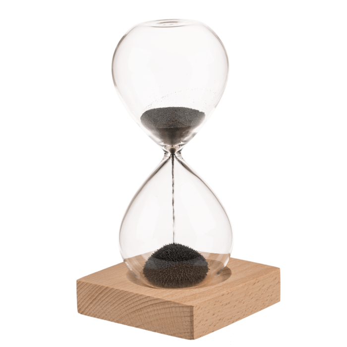 Magnetiga liivakell must